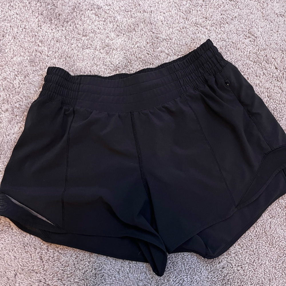 Lululemon Black Hotty Hot Shorts